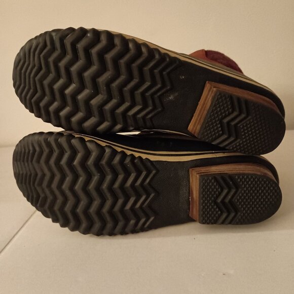 Sorel Maroon Slimpack Waterproof Winter Boots Women’s Size 8 - Picture 9 of 15